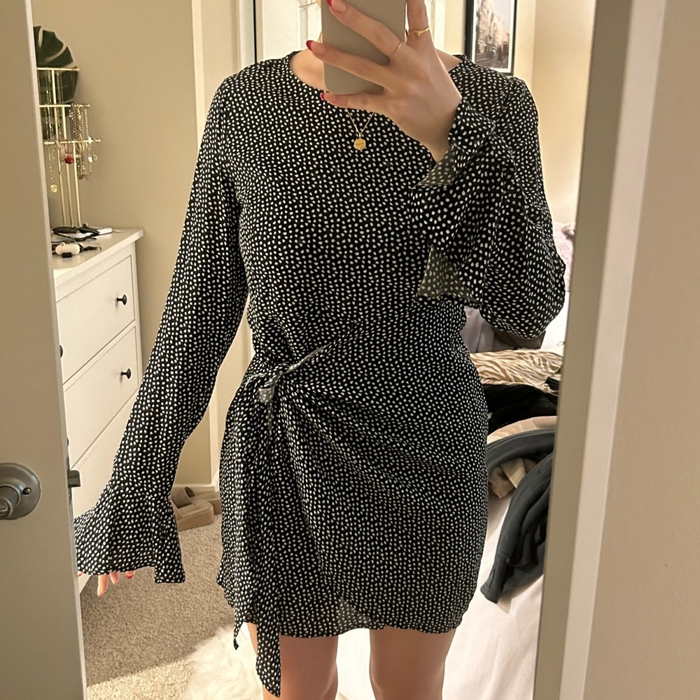 Black and White Polka Dot Dress